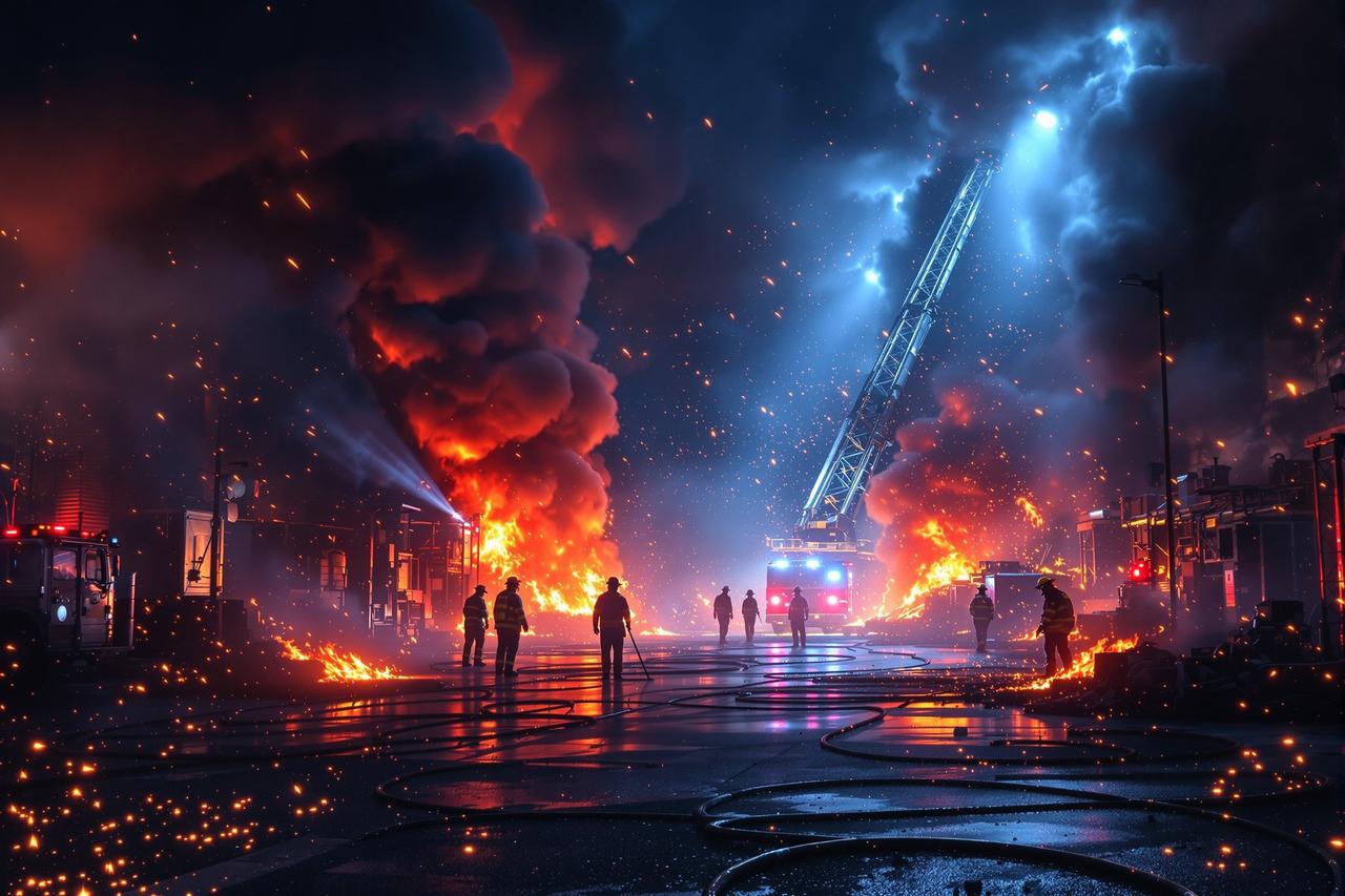 911吃瓜 - 某剧组片场意外起火,主演受伤紧急送医